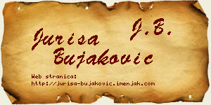 Juriša Bujaković vizit kartica